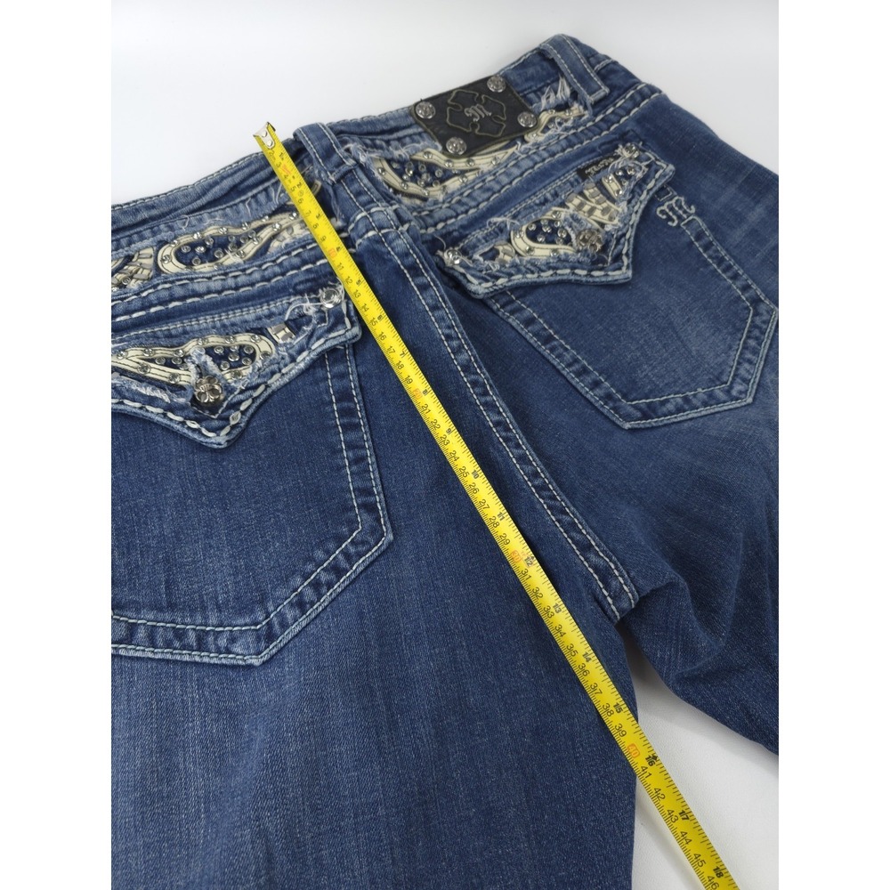 Miss Me Jeans Women's Easy Bootcut Size 36X30 JE6063E4R Embroidered Bedazzled - Picture 6 of 10